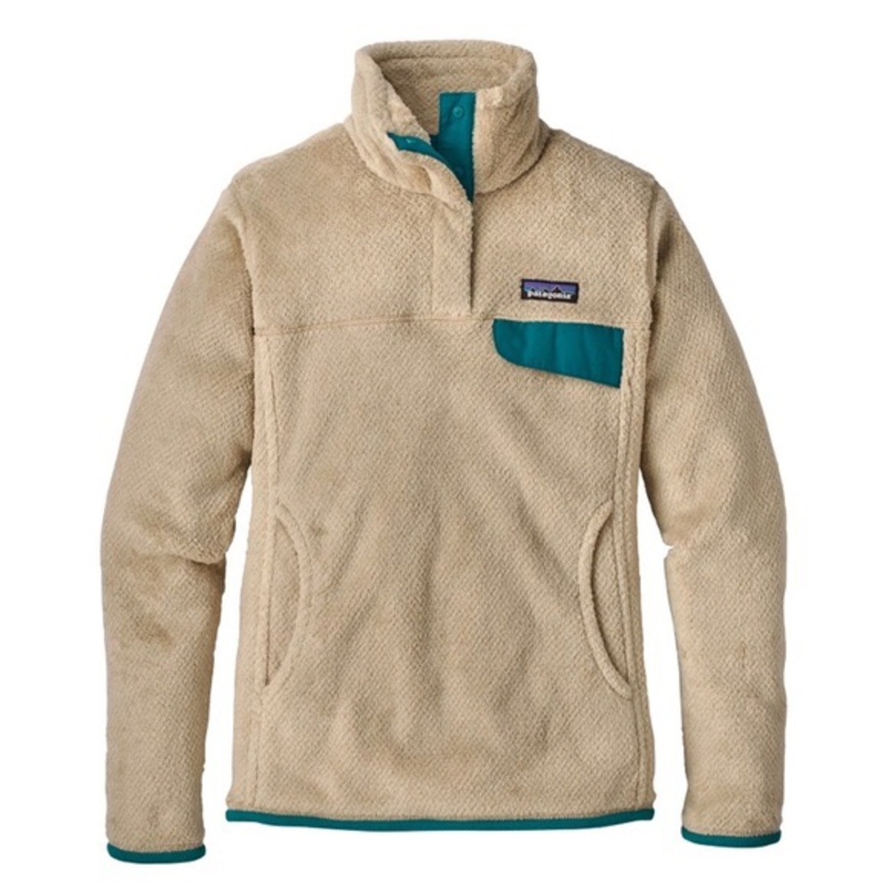 Cream color classic fleece Patagonia pullover
